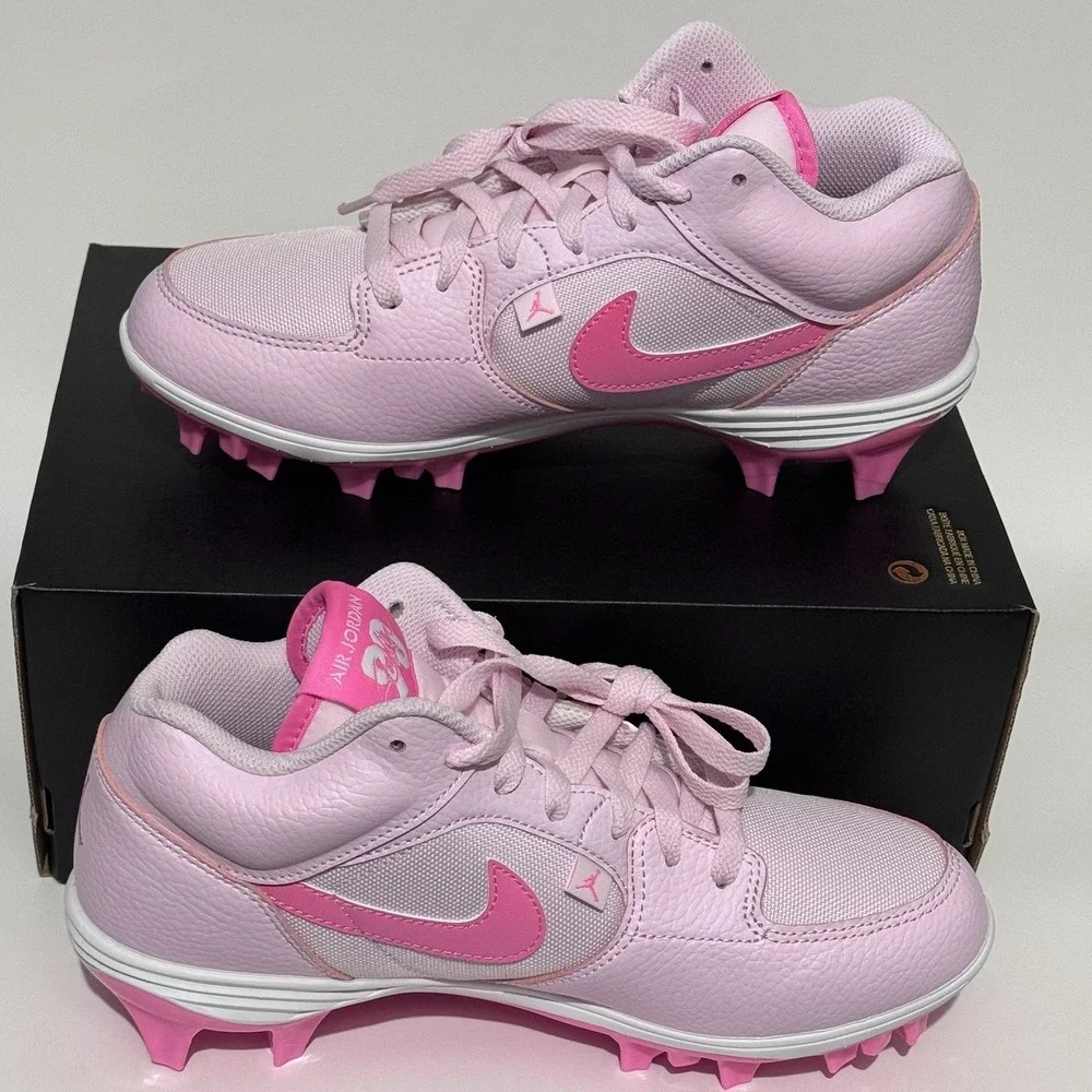Nike Air Jordan Stadium 90 Cleat Pink Foam Football Men's 11.5 $135